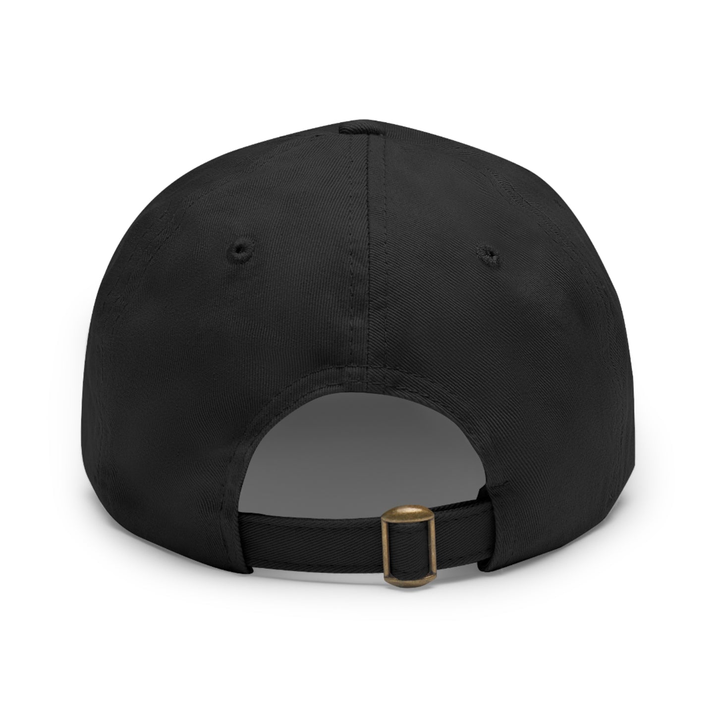 Dad Hat with Leather Patch: Huntington Dog Beach