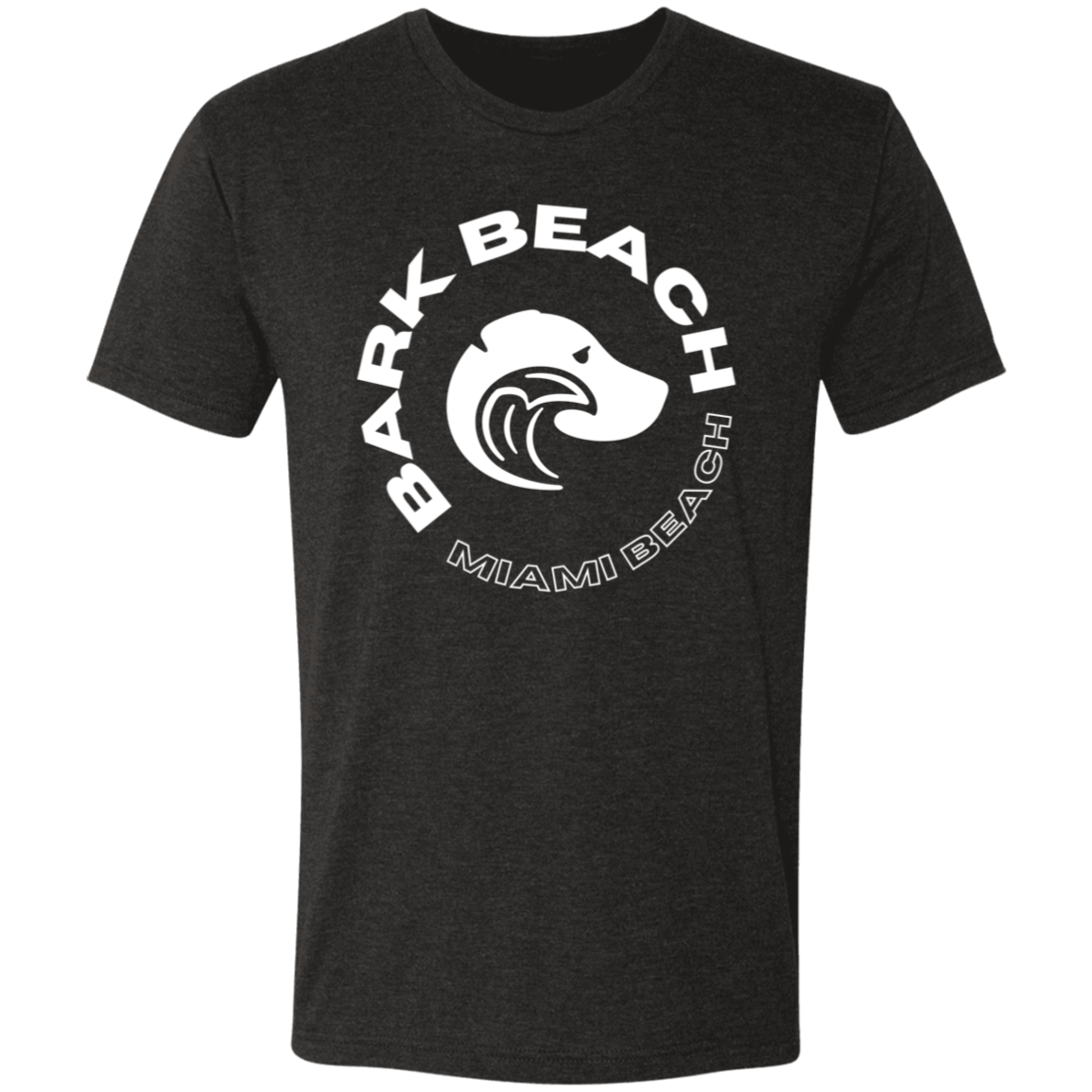 Bark Beach Miami_Dog_Beach_Tshirt_Black