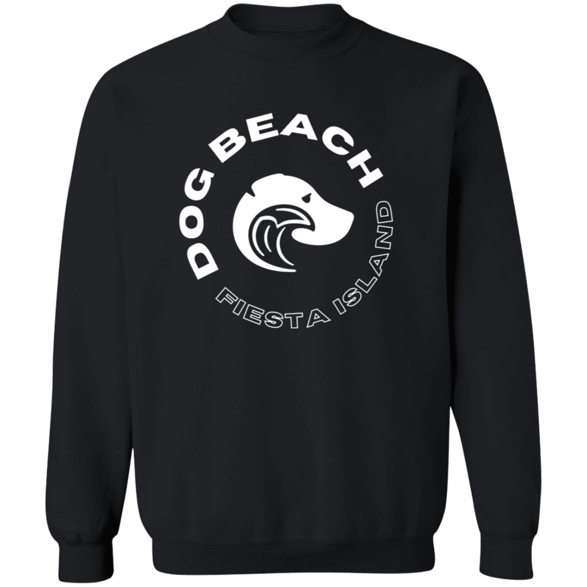 Fiesta Island Dog Beach Sweatshirt Crew Neck