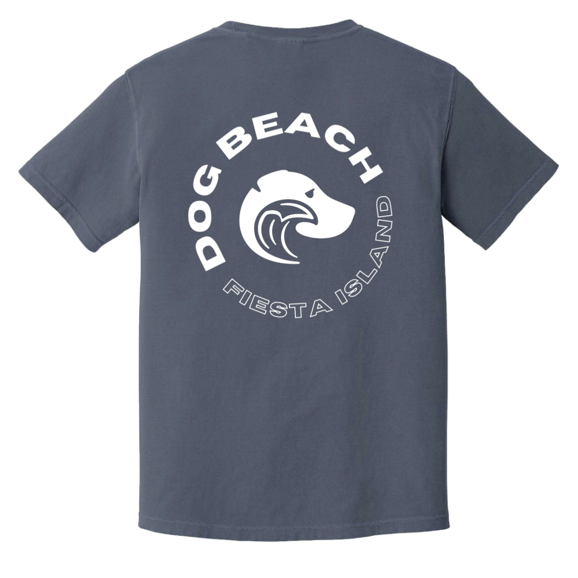 Fiesta Island Dog Beach Tshirt Denim