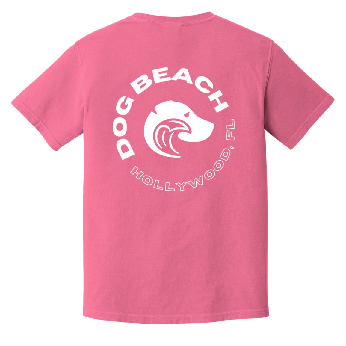 Hollywood Dog Beach Tshirt Pink