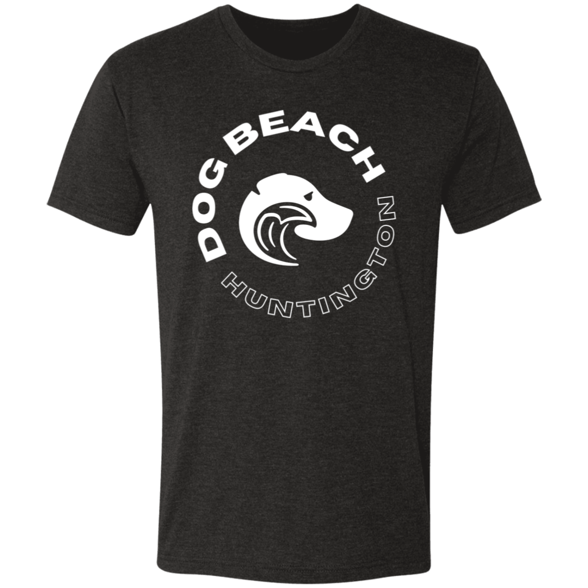 Huntington Dog Beach Tshirt Black