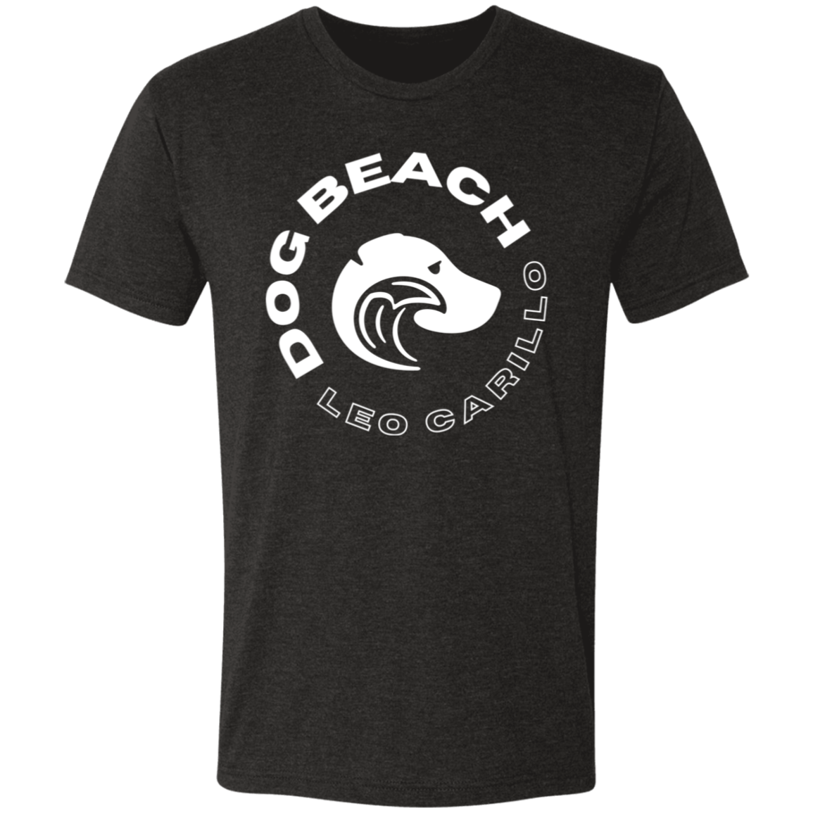 Leo Carillo Dog Beach Triblend Tshirt Black