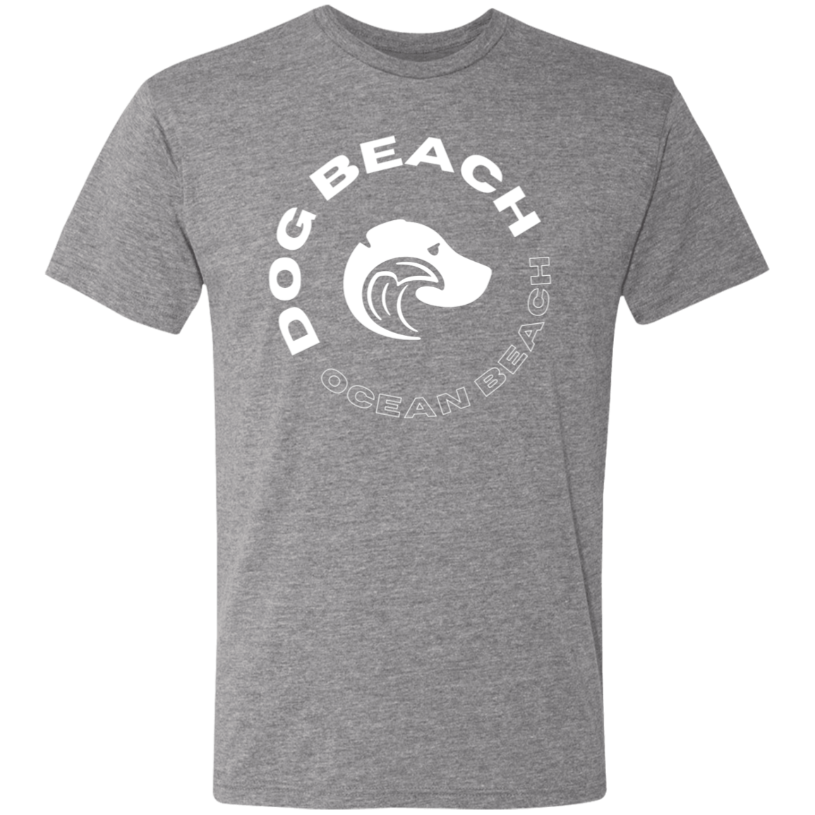 Ocean Beach Dog Beach Tshirt Gray