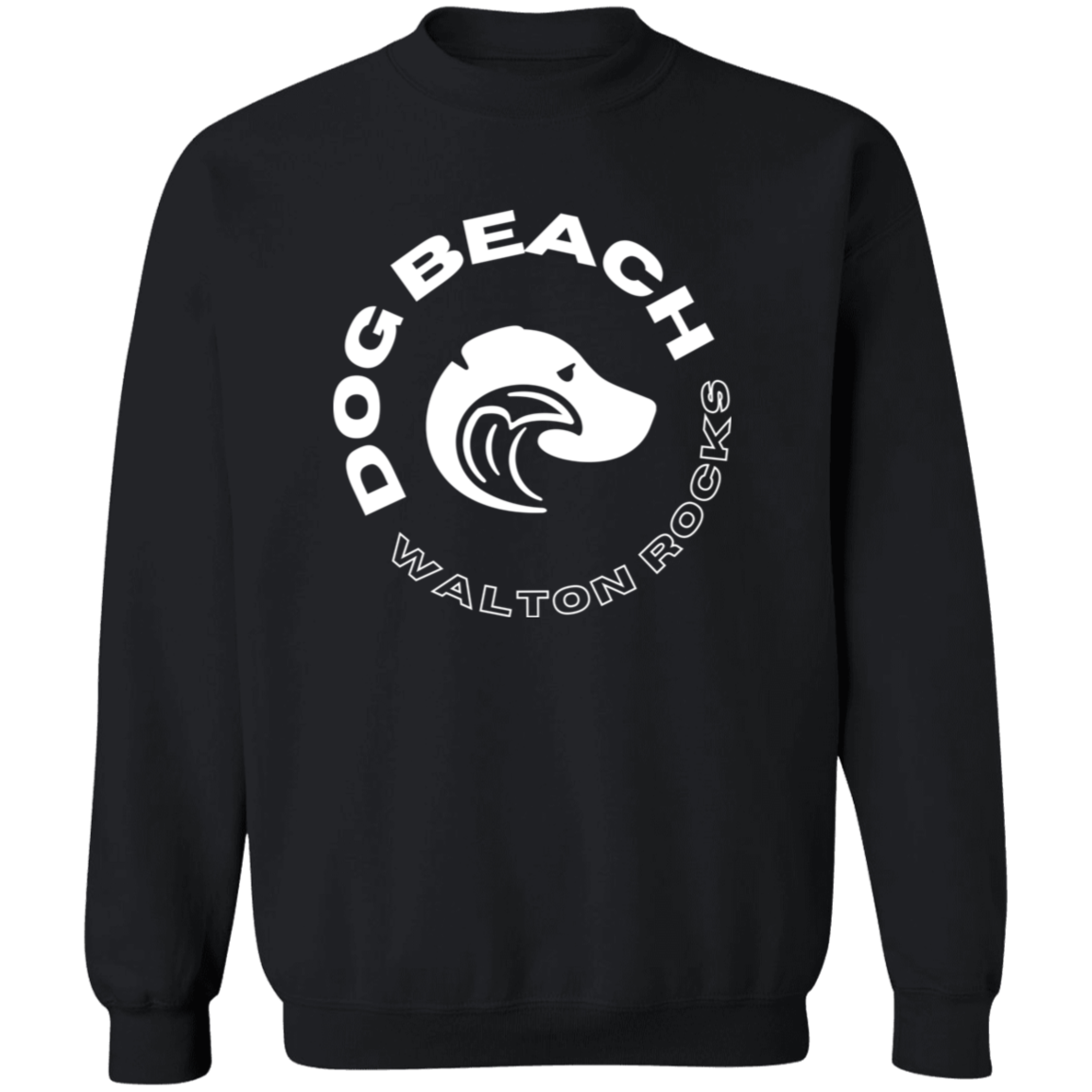 Walton Rocks Dog Beach Sweatshirt Crew Neck