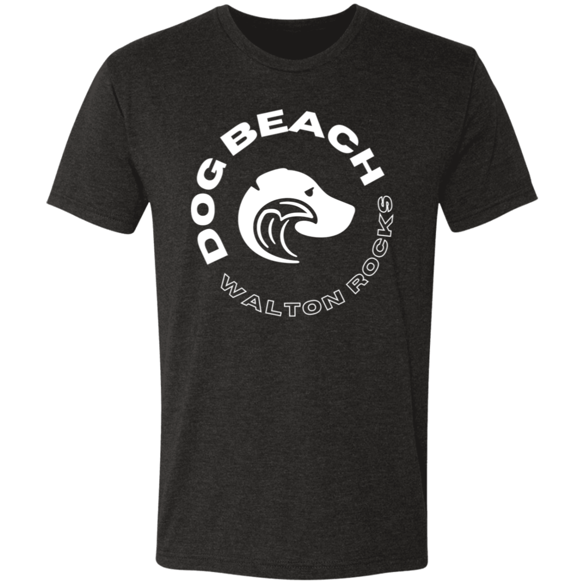 Walton Rocks Dog Beach Tshirt Black