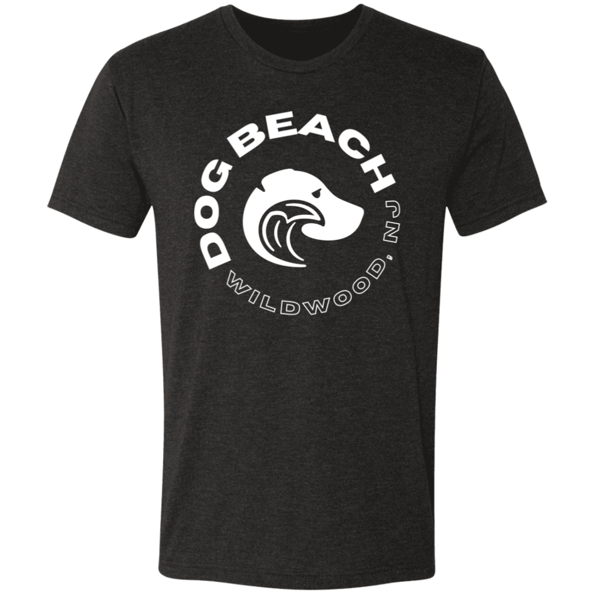 Wildwood Dog Beach Tshirt Black
