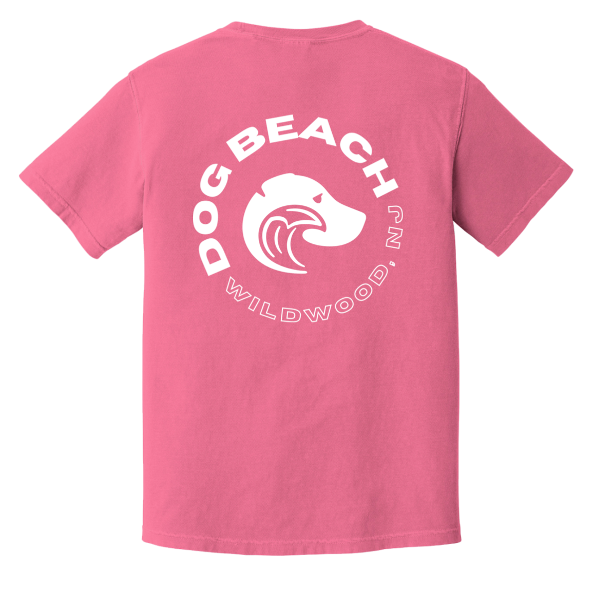 Wildwood Dog Beach Tshirt Crunchberry