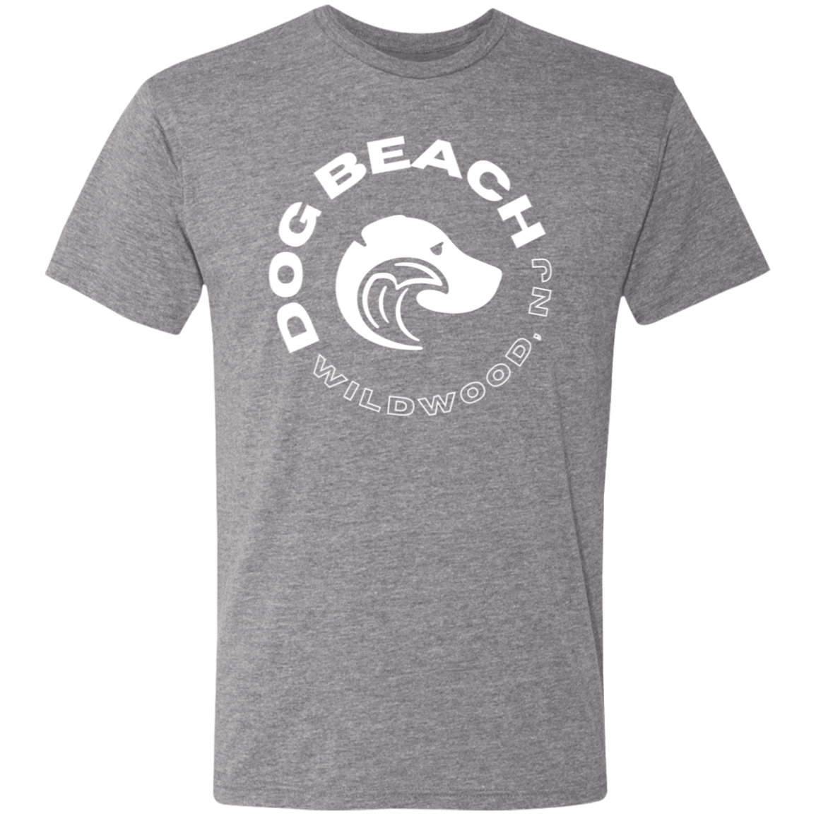 Wildwood Dog Beach Tshirt Gray