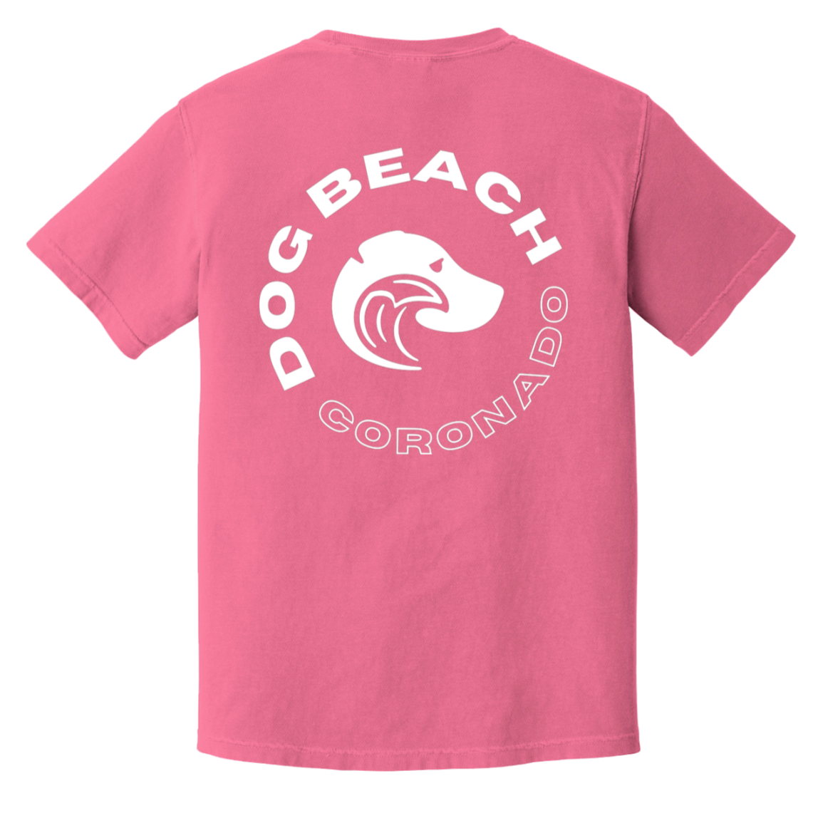 Coronado Dog Beach Tshirt Pink