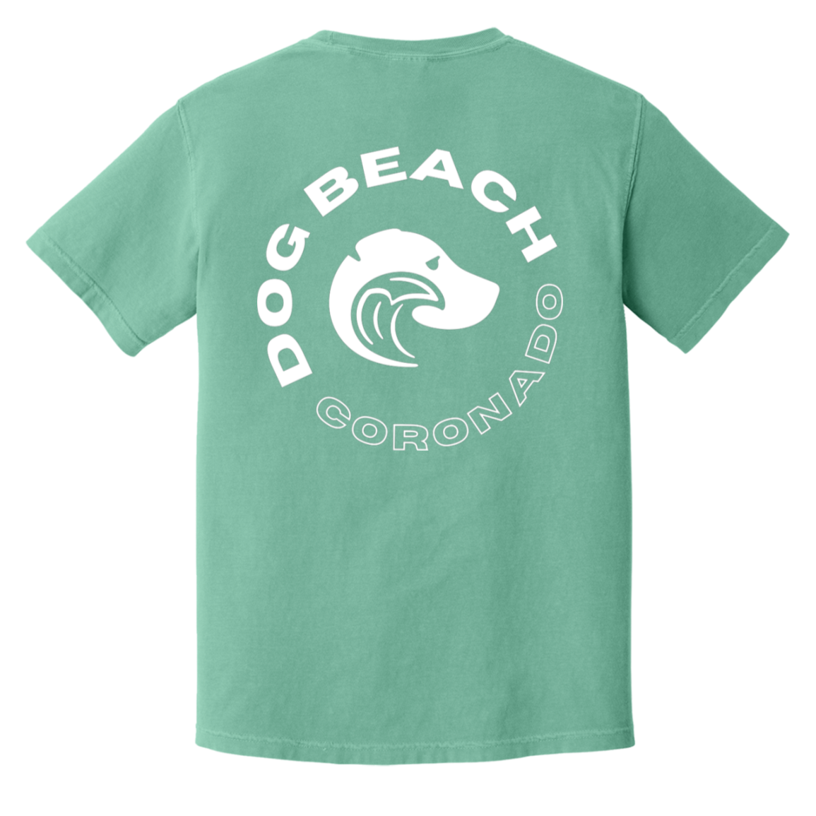 Coronado Dog Beach Tshirt Seafoam