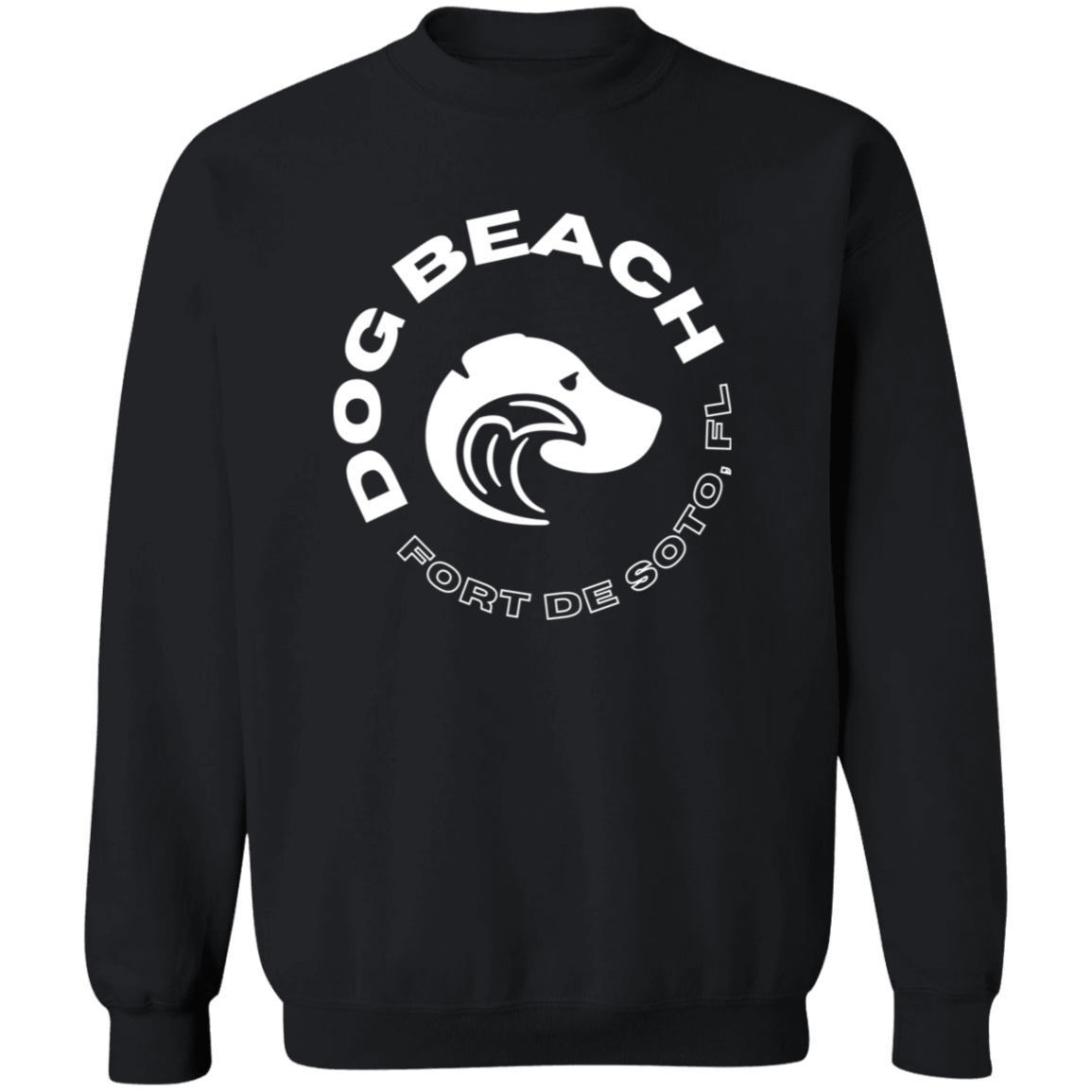 Fort De Soto Dog Beach Sweatshirt Crew Neck