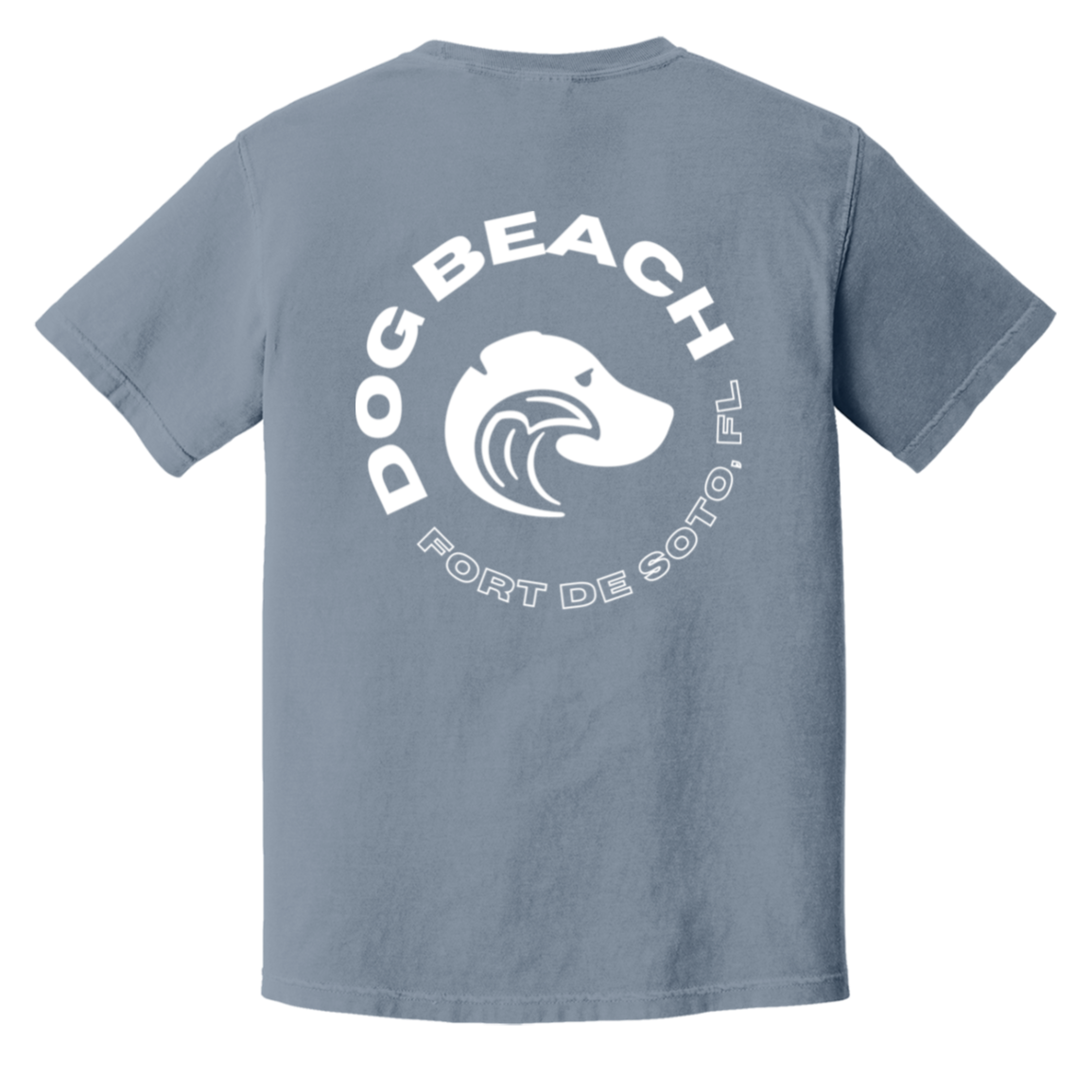 Fort De Soto_Dog_Beach_Tshirt_Blue Jean