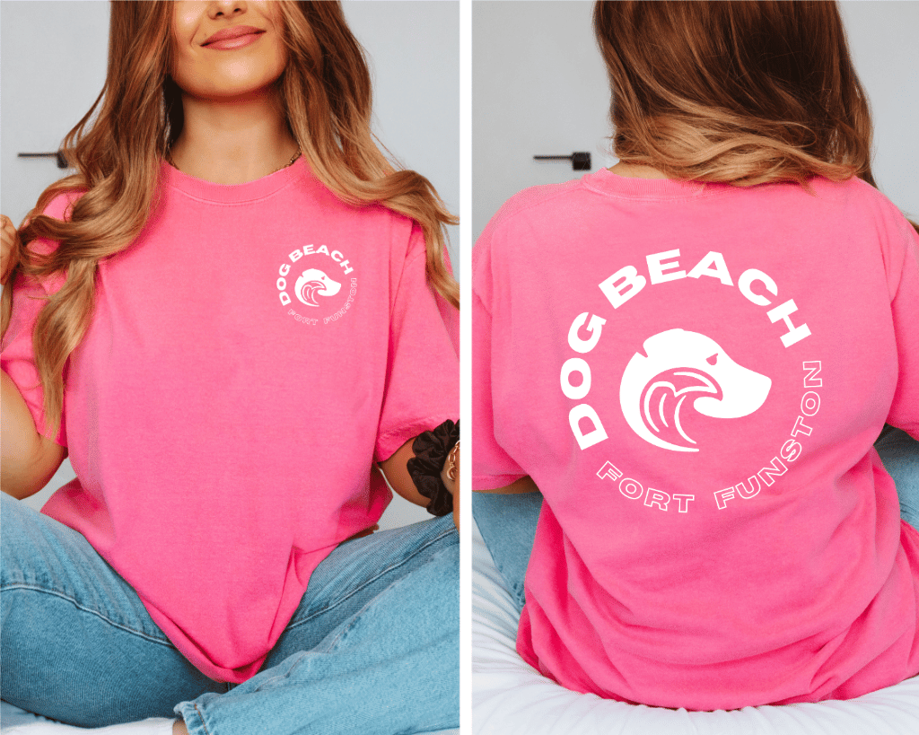 Fort Funston Dog Beach Relaxed T-Shirt Womens Modeled