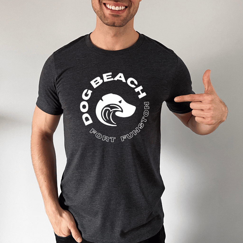 Fort Funston Dog Beach Triblend T-Shirt Mens Modeled