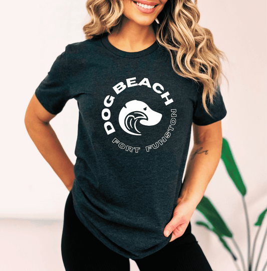 Fort Funston Dog Beach Triblend T-Shirt Womens Modeled