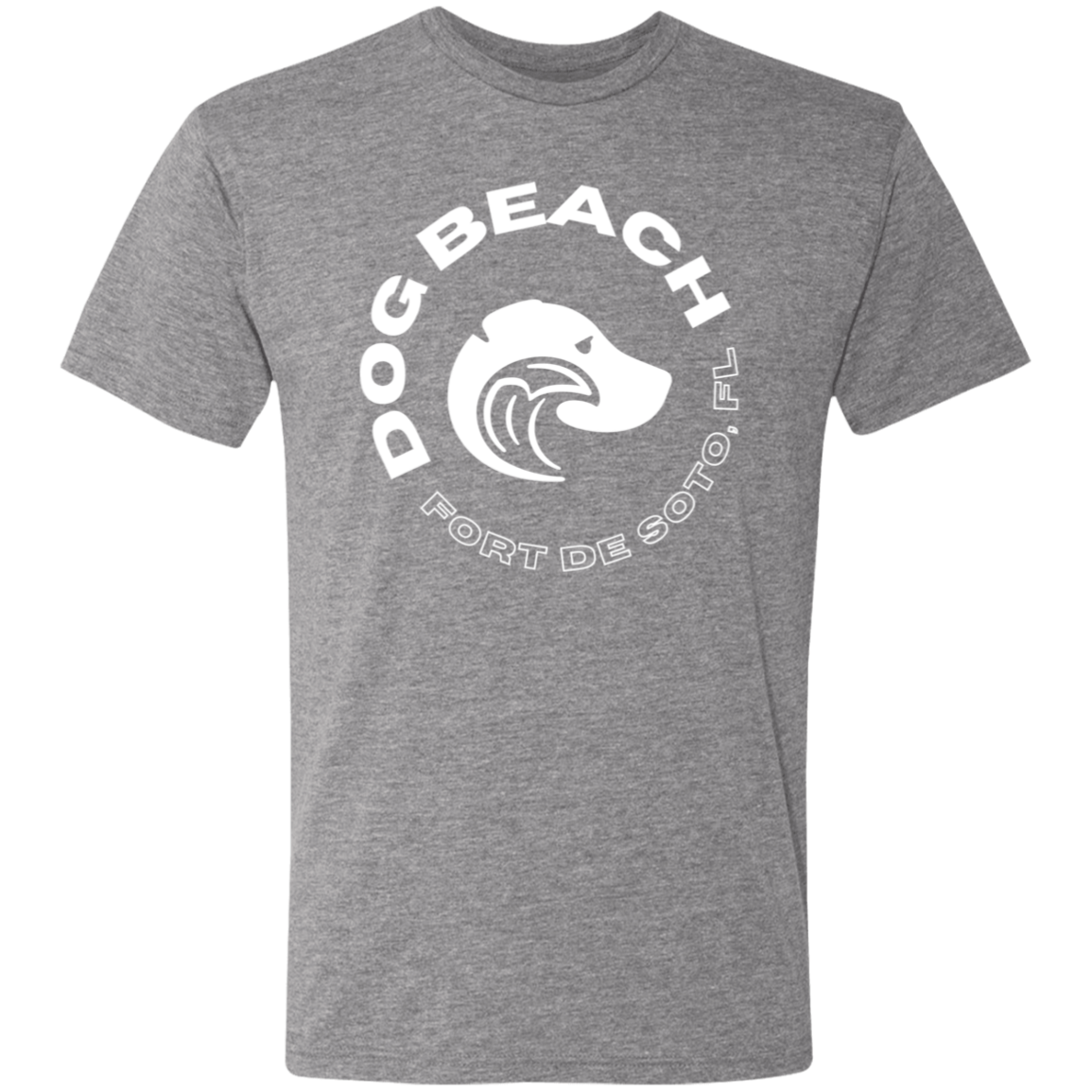 Fort de Soto Dog Beach Tshirt Gray