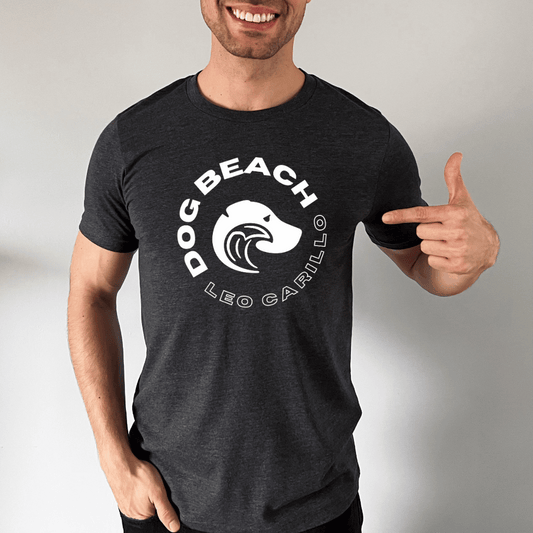 Leo Carillo Dog Beach Triblend T-Shirt Mens Modeled